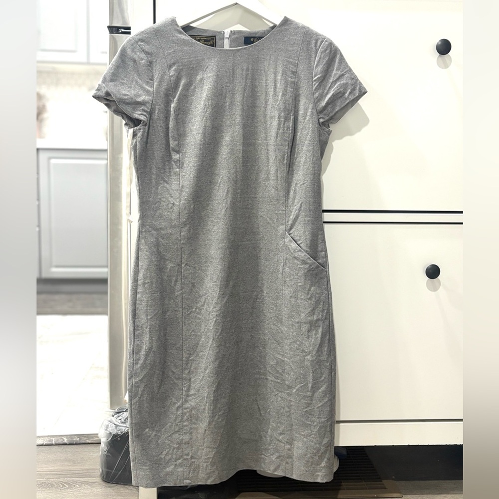 Loro Piana For Brooks Brothers wool midi dress